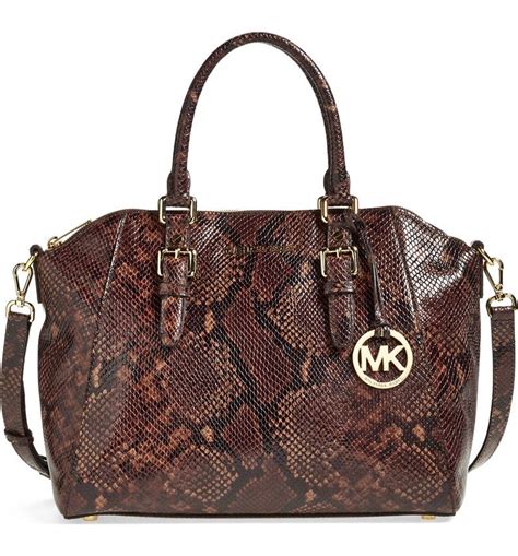 Bedford python satchel Michael Kors Multicolour in Python